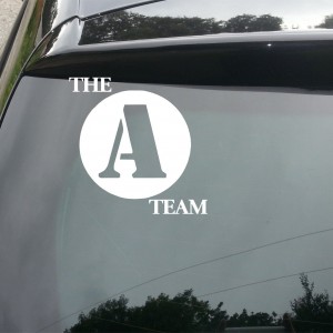 A Team Logo Car/Van/Window Decal Sticker