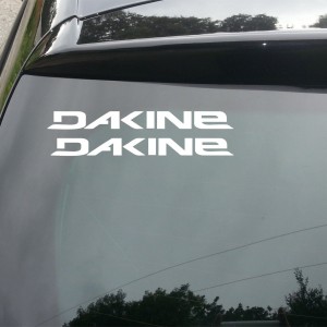2x Dakine Logo Car/Van/Window Decal Sticker