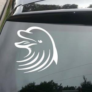 Dolphin Surf Car/Van/Window Decal Sticker