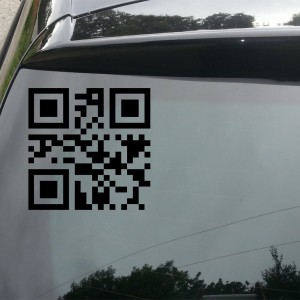 QR Code Car/Van/Window Decal Sticker