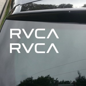 2x RVCA Logo Car/Van/Window Decal Sticker