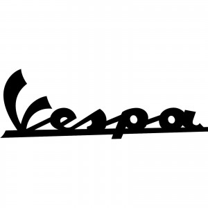 2x Vespa Mod Car/Van/Window Decal Sticker